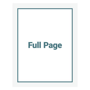 Full Page Ad ($2,500)